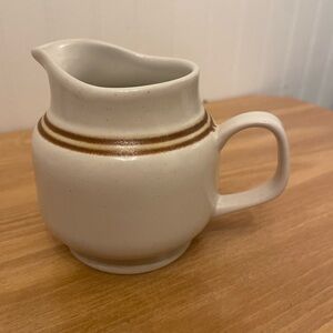 Vtg Woodberry Collection Stoneware Sauce Gravy Boat Creamer Nutmeg Brown Japan